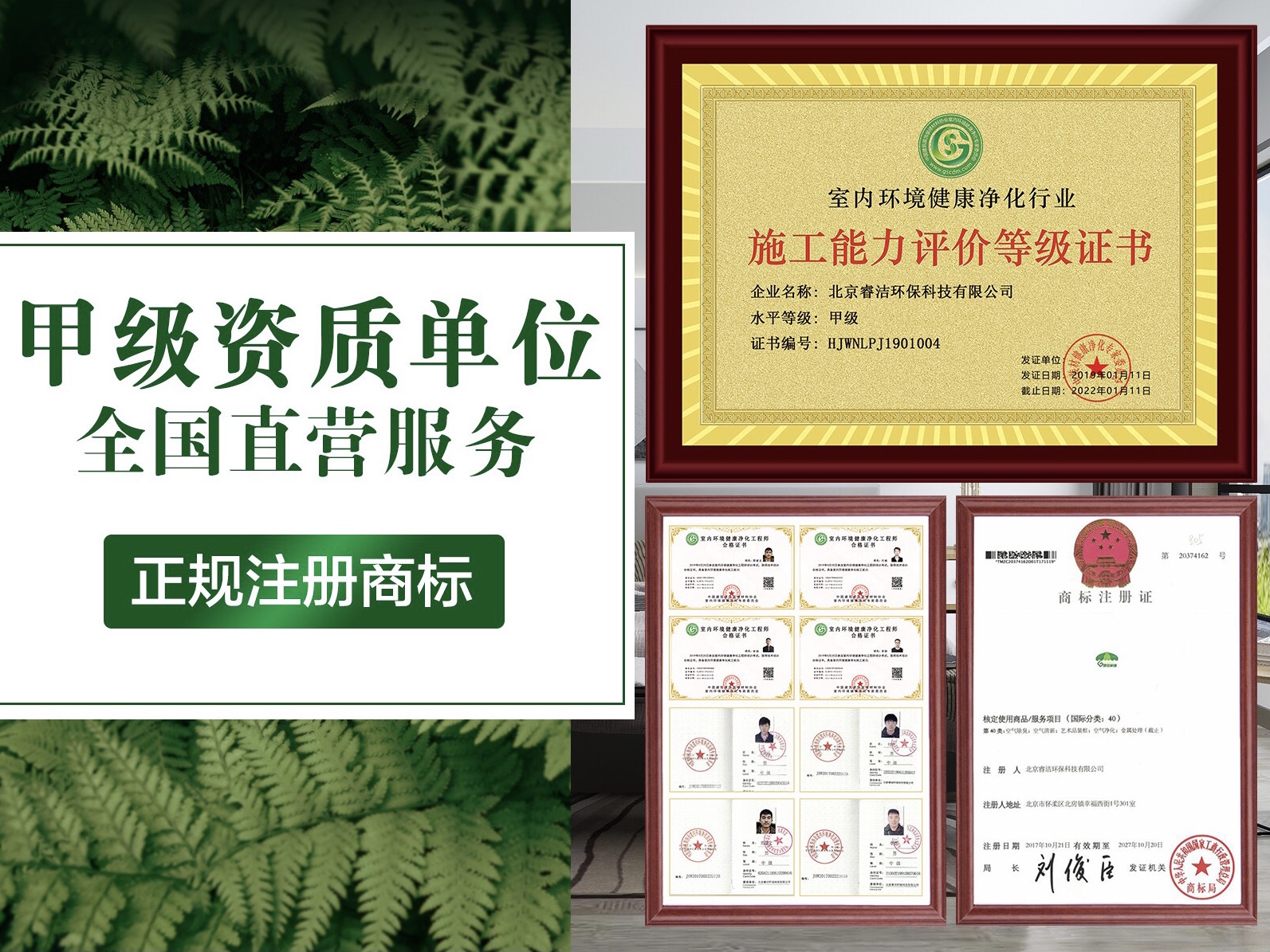 專業(yè)除醛公司有哪些資質(zhì)？